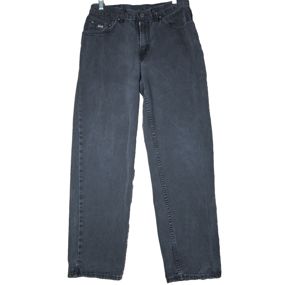 Vintage Black Fade Wash H.I.S. Blues Denim Jeans 31x30 Y2K 90's Skater Grunge